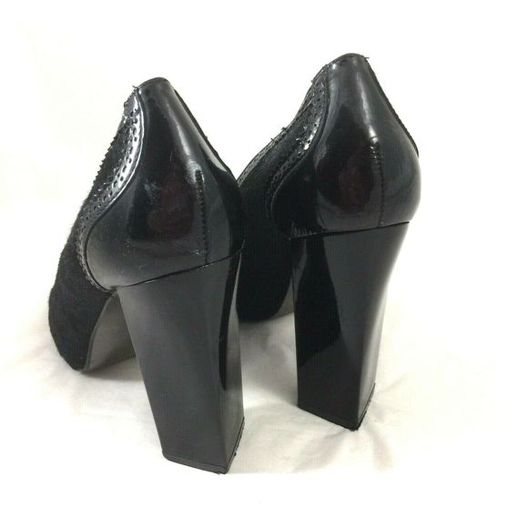 Diane von Furstenberg DVF Calf Hair Peep Toe Pump - Picture 5 of 6